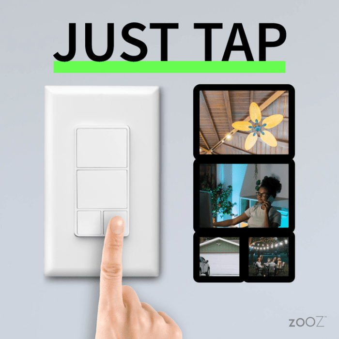 Z - Wave Zooz Wall Remote - ZEN37 - Vesternet