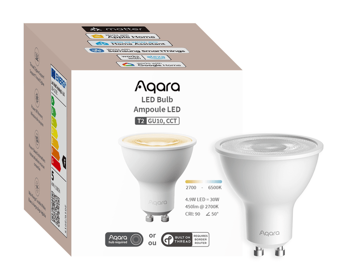 Zigbee Aqara LED Bulb T2 GU10, CCT - AQAZLB-L03E - Vesternet
