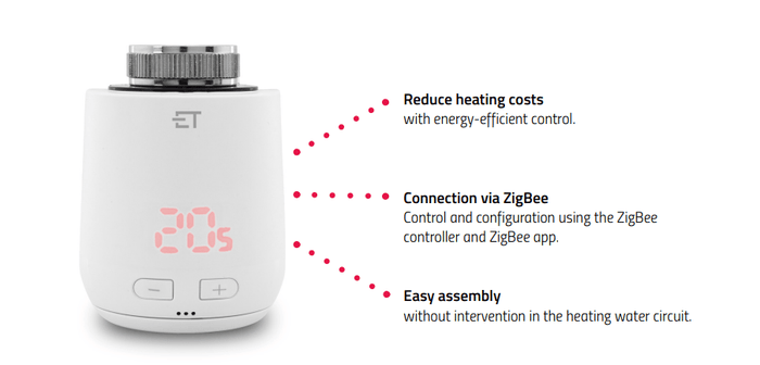 Zigbee Eurotronic COMET ZZ Eco Thermostat - EURZCOMETZZECO - Vesternet