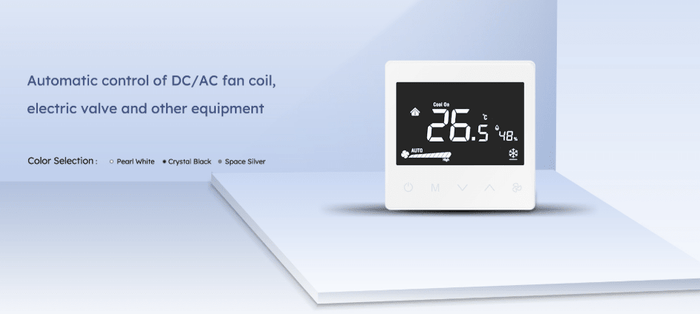 Zigbee MCO Home Fan Coil 4 Pipe Thermostat - MCOZF7M4AZB_B - Vesternet