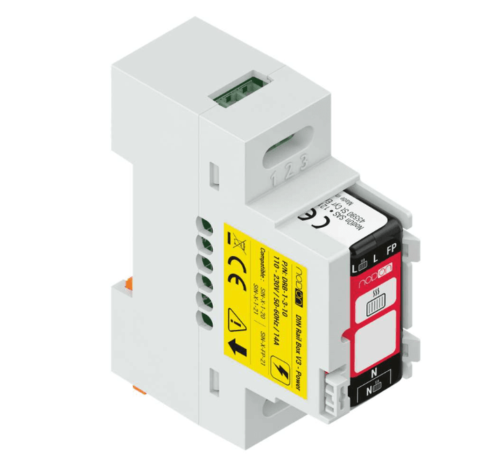 Zigbee NodOn DIN Rail Box for Relay Switches (5 pcs) - NOD_DRB-1-3-10 - Vesternet
