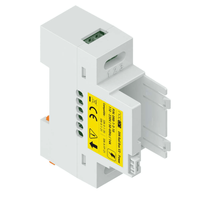Zigbee NodOn DIN Rail Box for Relay Switches (5 pcs) - NOD_DRB-1-3-10 - Vesternet
