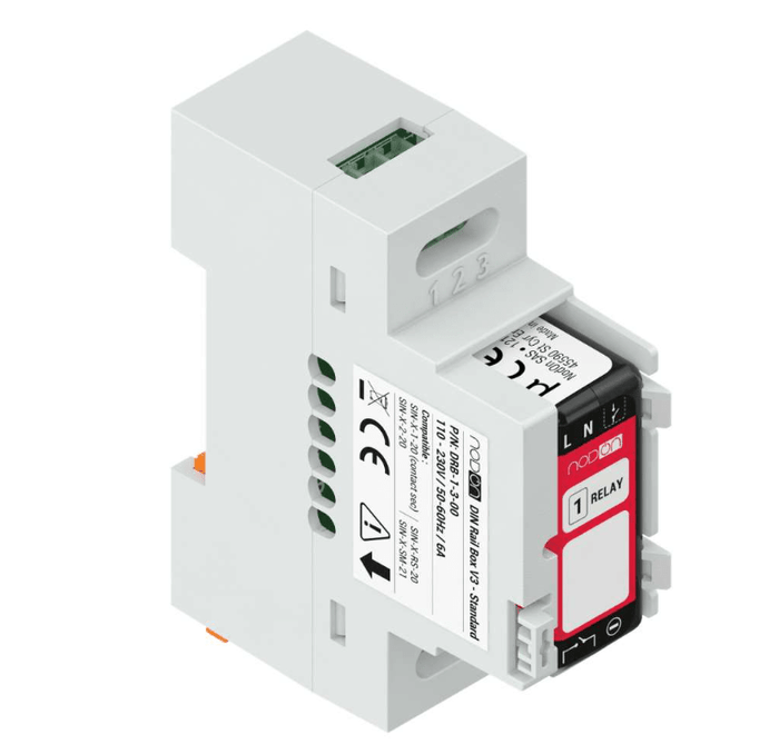 Zigbee NodOn DIN Rail Box for Relay Switches (5 pcs) - NOD_DRB-1-3-00 - Vesternet