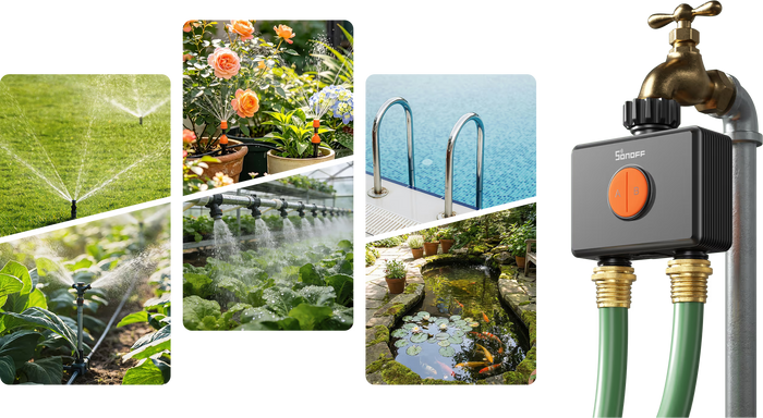 Zigbee Sonoff Hydro DUO Dual-Channel Smart Valve with Flow Meter