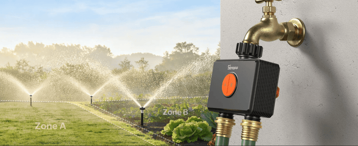 Zigbee Sonoff Hydro DUO Dual-Channel Smart Valve with Flow Meter - SONZSWVZF2E - Vesternet