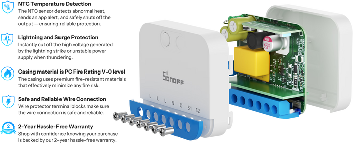 Zigbee Sonoff Mini Extreme Dimmer