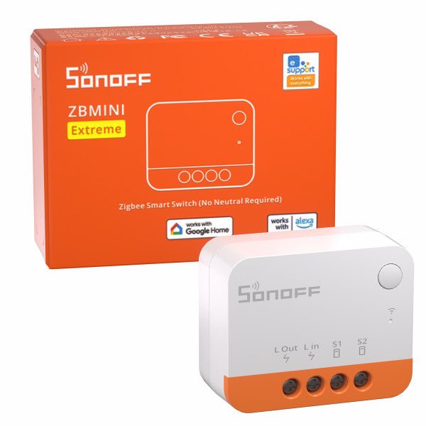 Zigbee Sonoff Mini Extreme Smart Switch without Neutral - SONZZBMINIL2 - Vesternet