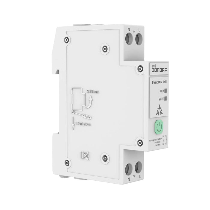 Zigbee Sonoff Single-Channel DIN Rail Switch - SONLZBASIC1GSP - Vesternet
