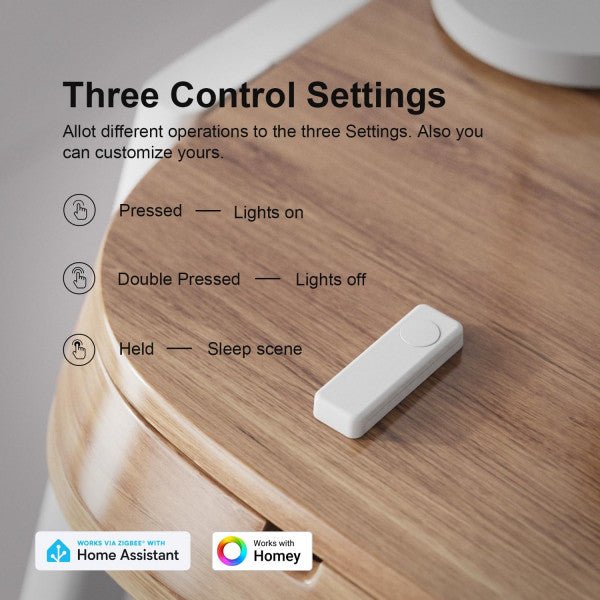 Zigbee ThirdReality Smart Button - 3RDZP1SMBUA1-GEU - Vesternet