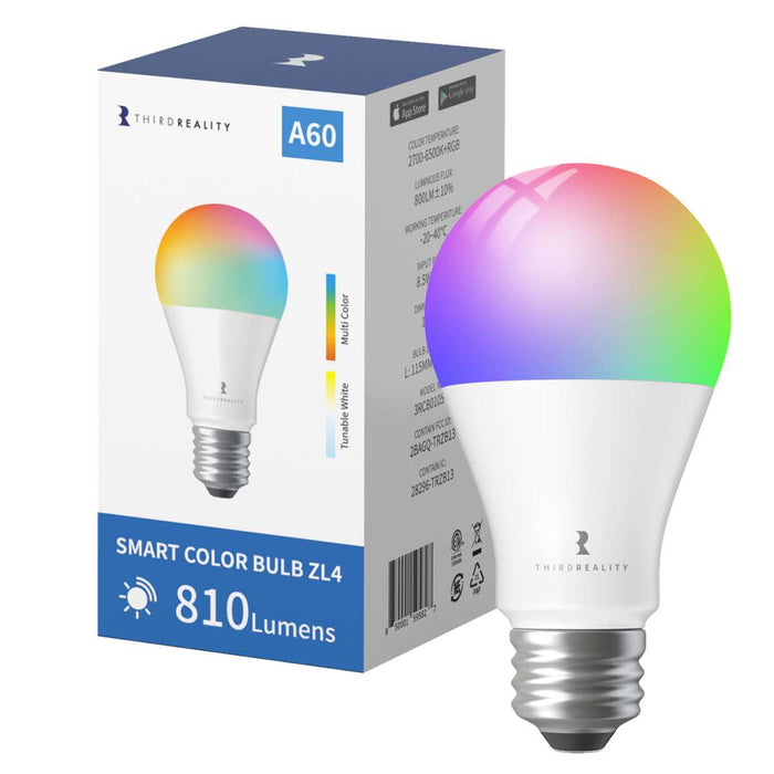 Zigbee ThirdReality Smart Color Bulb ZL4 E27 - 3RDZP1SBZA1-EU - Vesternet