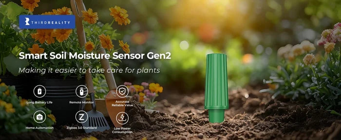 Zigbee ThirdReality Smart Soil Moisure Sensor Gen2 - 3RDZP1SMS1B-EU - Vesternet