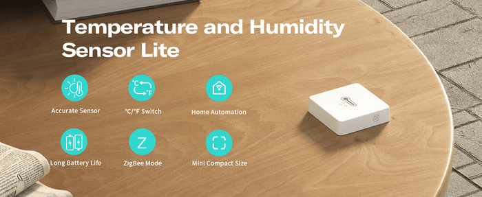 Zigbee ThirdReality Temperature & Humidity Sensor Lite - 3RDZP1THSB1-EU - Vesternet