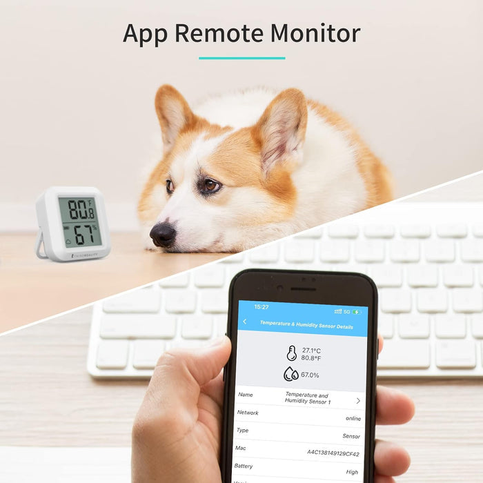 Zigbee ThirdReality Temperature & Humidity Sensor - 3RDZP1THSA1-GEU - Vesternet